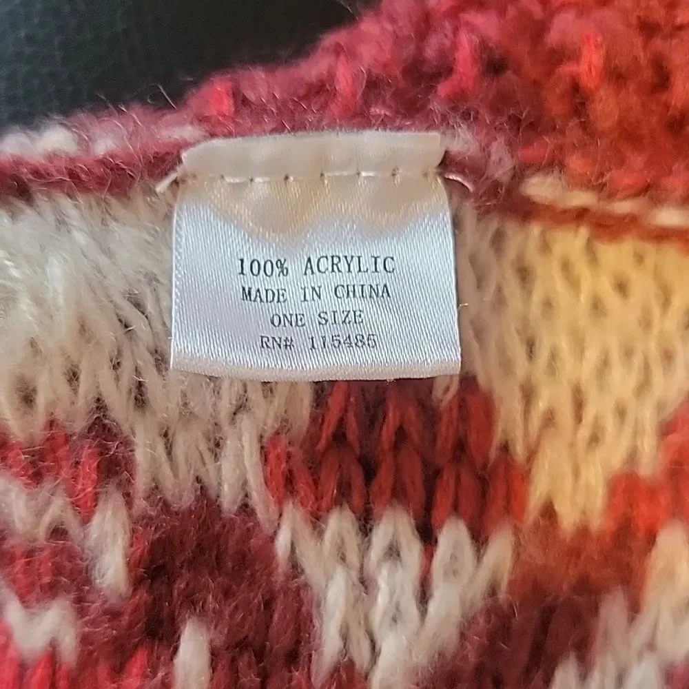 Unbranded acrylic knit infinity scarf One Size